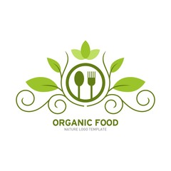 Organic Food Logo Template