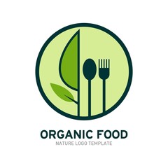 Organic Food Logo Template