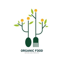 Organic Food Logo Template
