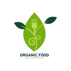 Organic Food Logo Template