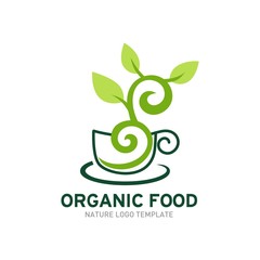 Organic Food Logo Template