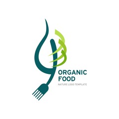 Organic Food Logo Template