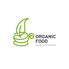 Organic Food Logo Template