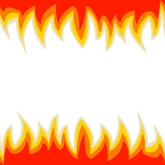 Frame fire vector background