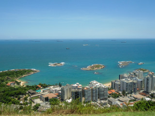 Fototapeta na wymiar view of Praia da Costa Espírito Santo - Cost beach 