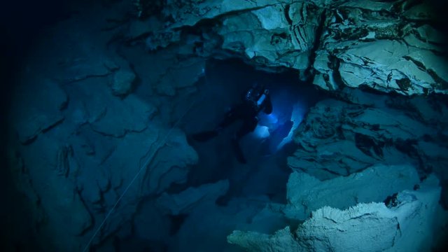 Cave diving in Budapest