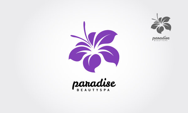 Paradise Beauty Spa is a clean and professional logo template suitable for any business, health care and wellness, beauty products like natural cosmetics.
