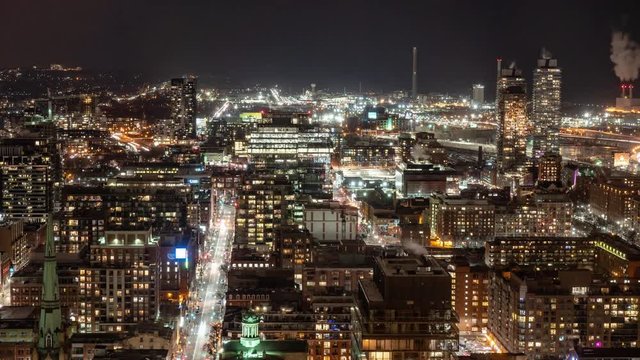 Amazing long exposure night timelapse of Toronto, Canada