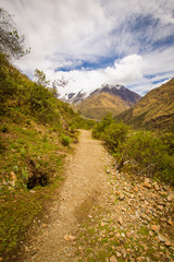 Hiking trail in Peru