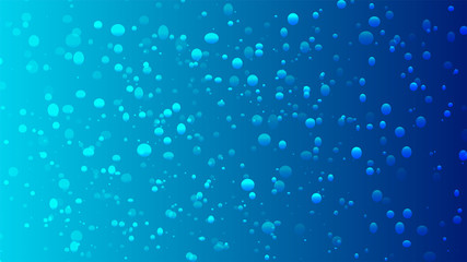 Cerulean Clear Desktop with Drops or Bubbles