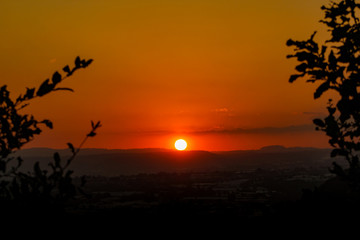 Atardecer para postal