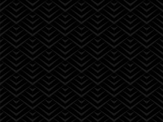 Seamless Scale Pattern, Black Background, Japanese Pattern, Vector Graphics, 鱗模様	