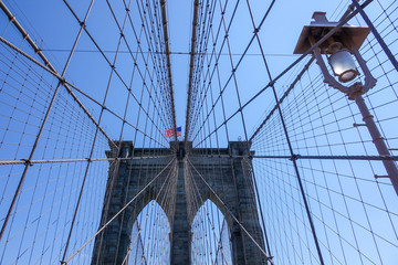 Naklejka premium Brooklyn Bridge, Manhattan, NY