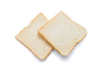sliced bread isolated on white background
