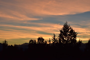 Central oregon sunset