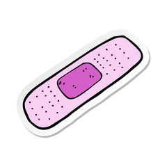 sticker of a cartoon medical plaster