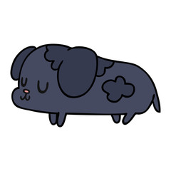 cartoon kawaii of a cute dog
