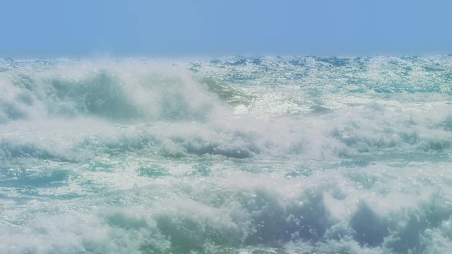 Scenic footage from Playa Kun, Mexico.