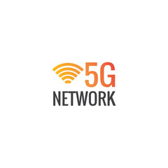 5G Design Logo Concept. Network Logo - Vector