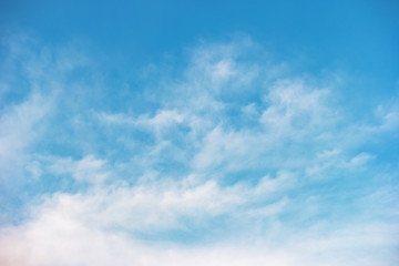 Blue sky with cloud background for nature background.