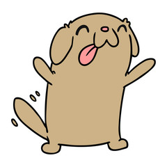 cartoon kawaii of a cute dog