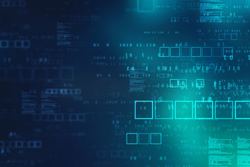 Futuristic digital binary background 