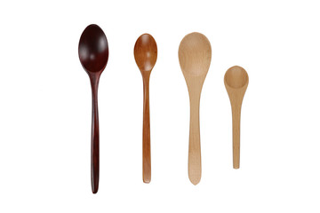 목재 재질의 나무 숟가락, 나무 숟가락 오브젝트