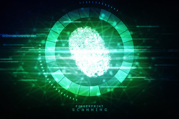 Technology security concept. Modern safety digital background