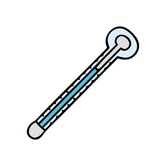 quirky hand drawn cartoon thermometer