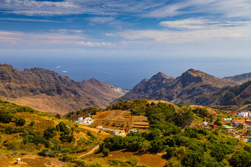 Fototapeta na wymiar Stunning view from the viewpoint Mirador Pico del Inglés. Tenerife. Canary Islands..Spain