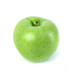 Perfect Fresh Green Apple Isolated on White Background