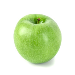 Perfect Fresh Green Apple Isolated on White Background