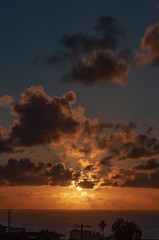 Dramatic Cloudy Sunset