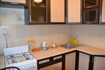 Example of kitchen arrangement in a small room