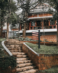 Stairway to the clubhouse