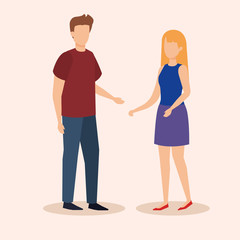 couple avatar characters icons