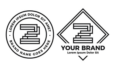 Z Retro Vintage Logo Type Badge Template