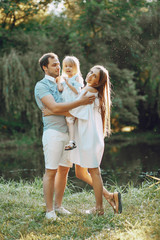 Fototapeta premium family on a park