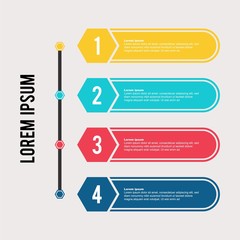 Abstract infographics options template