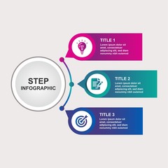 business step infographic