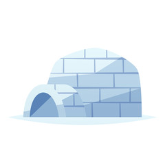 Igloo house vector isolated illustration