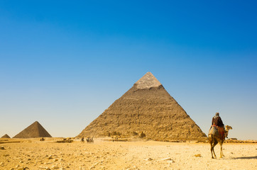 View of the Pyramids of Giza