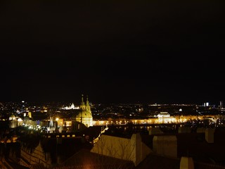 Naklejka premium Prague at night