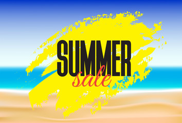 Summer Sale poster design.