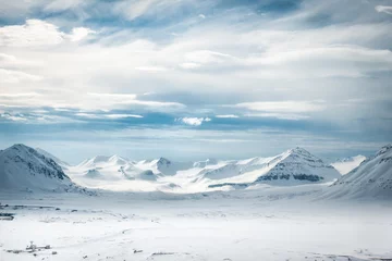 Fotobehang Brøgger glaciers, Svalbard © Knut Arne