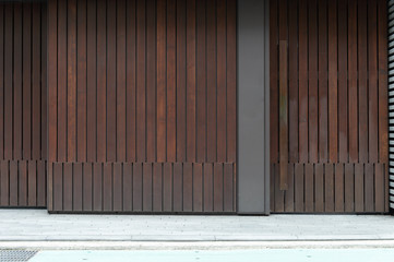 street wall background ,Industrial background, empty grunge urban street with warehouse brick wall