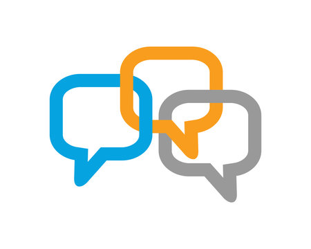 group chat logo icon template