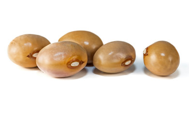 Beans isolated on a white background. Red kidney beans on white background