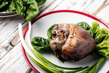 Dietary meat baked heart