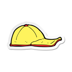 sticker of a cartoon cap